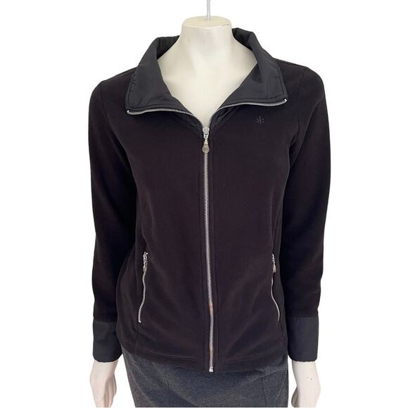 Old Navy Jackets & Blazers - OLD NAVY Full Zip Fleece Jacket in Black  SZ 8